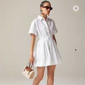 J. Crew Elena mini shirtdress in cotton poplin